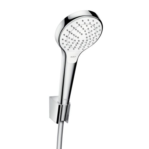 Hansgrohe-HG-Brausenset-Croma-Select-S-Vario-Porter-S-weiss-chr-Brauseschlauch-1250mm-26421400 gallery number 1